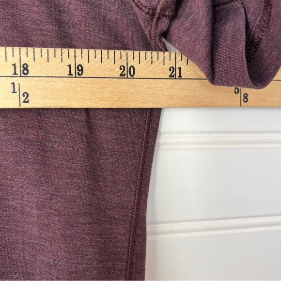Lululemon Fundamental Short Sleeve Crew Stretch Tee Mens M Heathered Burgandy - Picture 9 of 11